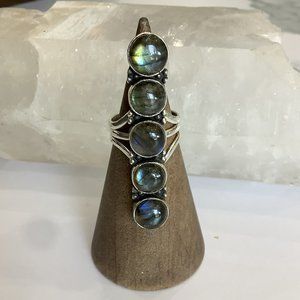 Sterling Silver Labradorite Ring SOLD in store